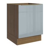 Bajo Mesada de Cocina 60 cm 1 Puerta (Sin Mesada) Marrón/Gris Lux Madesa