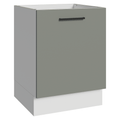 Bajo Mesada 60 cm 1 Puerta Sin Mesada Blanco/Gris Agata Madesa