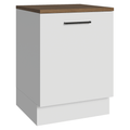 Bajo Mesada 60 cm 1 Puerta Blanco/Marrón Agata Madesa