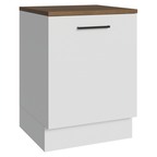 Bajo Mesada 60 cm 1 Puerta Blanco/Marrón Agata Madesa