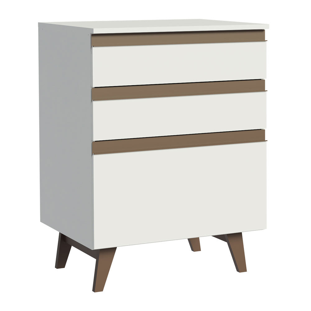 Bajo Mesada Reims 60 cm 3 Cajones Blanco