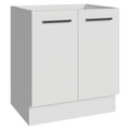 Bajo Mesada 70 cm 2 Puertas Sin Mesada Blanco Agata Madesa