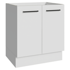 Bajo Mesada 70 cm 2 Puertas Sin Mesada Blanco Agata Madesa