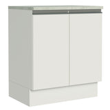 Bajo Mesada 70 cm 2 Puertas Glamy Blanco