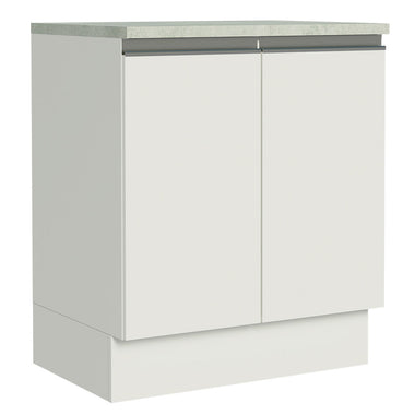 Bajo Mesada 70 cm 2 Puertas Blanco Glamy Madesa