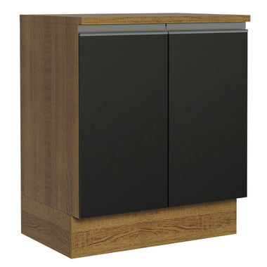 Bajo Mesada 70 cm 2 Puertas Marrón/Negro Glamy Madesa