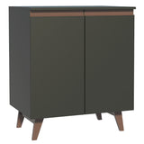 Bajo Mesada 70 cm 2 Puertas Reims Negro