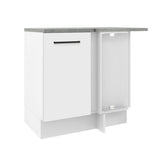 Bajo Mesada 94 cm Sin cajones 1 Puerta Agata Blanco