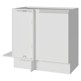 Bajo Mesada Esquinero 94 cm 1 Puerta (Sin Mesada) Blanco Glamy Madesa