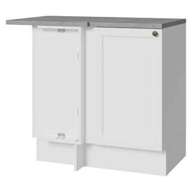 Bajo Mesada Esquinero 94 cm 1 Puerta Blanco Vik Madesa