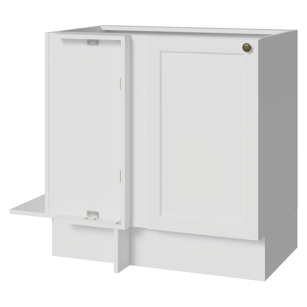 Bajo Mesada Esquinero 94 cm 1 Puerta (Sin Mesada) Blanco Vik Madesa