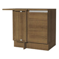 Bajo Mesada Esquinero 94 cm 1 Puerta Marrón Glamy Madesa