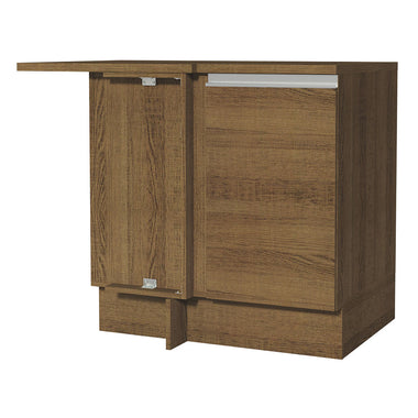 Bajo Mesada Esquinero 94 cm 1 Puerta Marrón Glamy Madesa