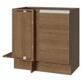 Bajo Mesada Esquinero 94 cm 1 Puerta (Sin Mesada) Marrón Glamy Madesa