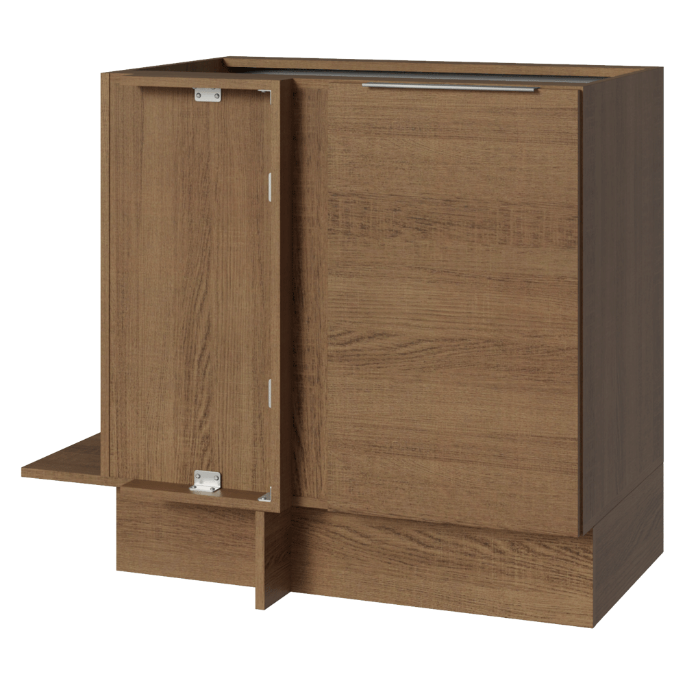 Bajo Mesada Esquinero 94 cm 1 Puerta (Sin Mesada) Marrón Stella Madesa