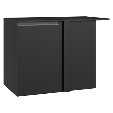 Bajo Mesada Esquinero 93 cm 1 Puerta Flotante Negro Nice Madesa