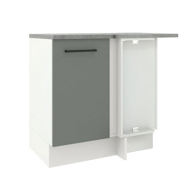 Bajo Mesada 94 cm 1 Puerta Blanco/Gris Agata Madesa