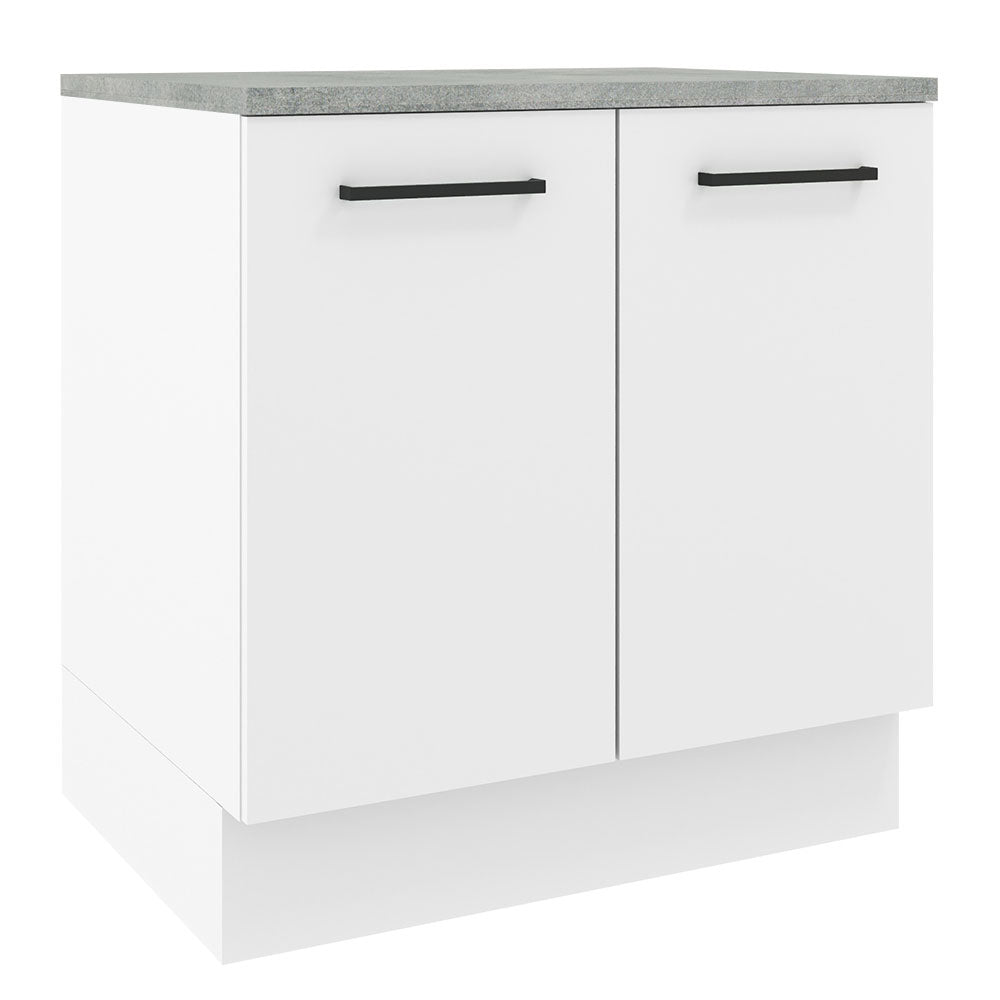 Bajo Mesada 80 cm 2 Puertas Agata Blanco
