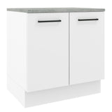 Bajo Mesada 80 cm 2 Puertas Agata Blanco