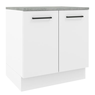 Bajo Mesada 80 cm 2 Puertas Blanco Agata Madesa