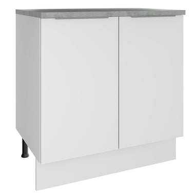 Bajo Mesada 80 cm 2 Puertas Blanco Stella Madesa