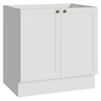 Bajo Mesada 80 cm 2 Puertas Sin Mesada Blanco Vik Madesa