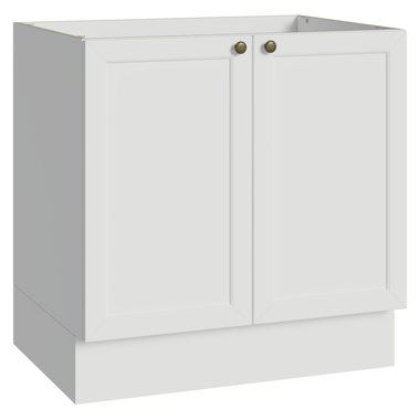 Bajo Mesada 80 cm 2 Puertas Sin Mesada Blanco Vik Madesa