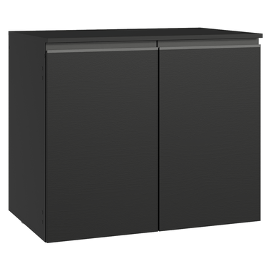 Bajo Mesada 80 cm 2 Puertas Flotante Negro Nice Madesa