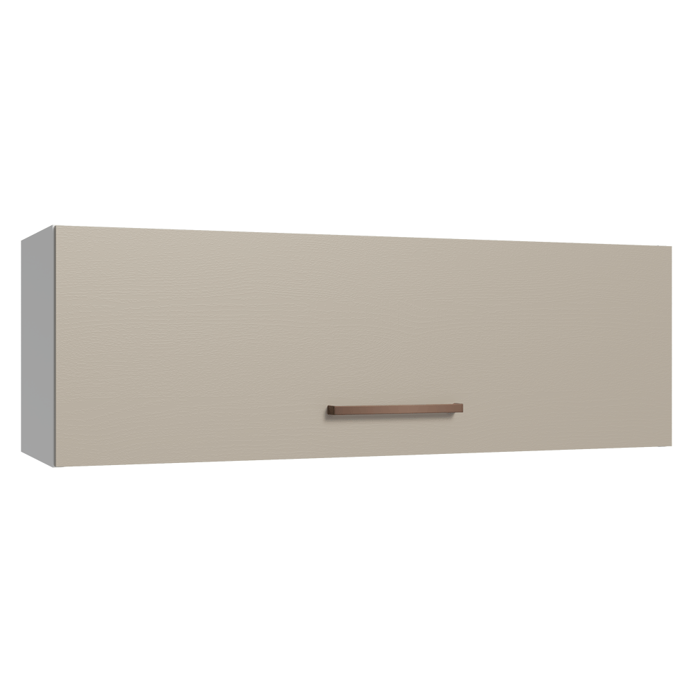 Alacena 100 cm 1 Puerta Rebatible Blanco/Crema Agata Madesa