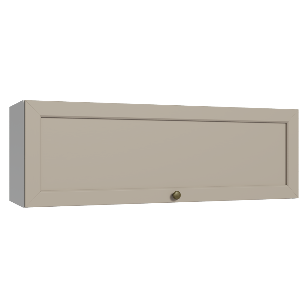 Alacena Cocina 100 cm 1 Pueta Abatible Blanco/Crema Vik Madesa