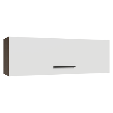Alacena 100 cm 1 Puerta Rebatible Marrón/Blanco Agata Madesa