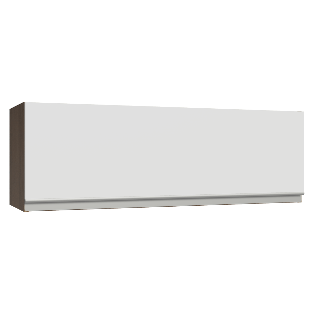 Alacena 100 cm 1 Puerta Rebatible Marrón/Blanco Glamy Madesa