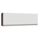 Alacena 100 cm 1 Puerta Rebatible Marrón/Blanco Glamy Madesa
