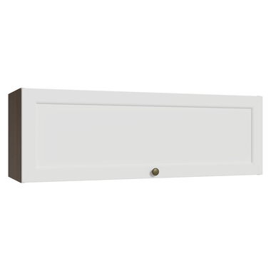 Alacena 100 cm 1 Puerta Marrón/Blanco Vik Madesa
