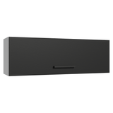 Alacena 100 cm 1 Puerta Rebatible Blanco/Negro Agata Madesa