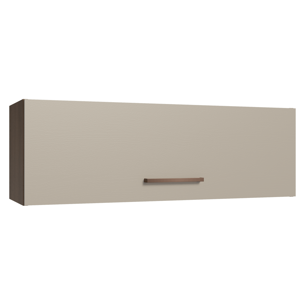 Alacena 100 cm 1 Puerta Rebatible Marrón/Crema Agata Madesa