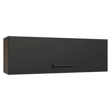 Alacena 100 cm 1 Puerta Rebatible Marrón/Negro Agata Madesa