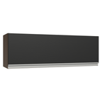 Alacena 100 cm 1 Puerta Rebatible Marrón/Negro Glamy Madesa