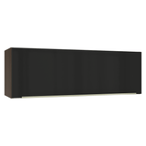 Alacena 100 cm 1 Puerta Rebatible Marrón/Negro Lux Madesa