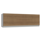 Alacena 100 cm 1 Puerta Rebatible Blanco/Marrón Glamy Madesa