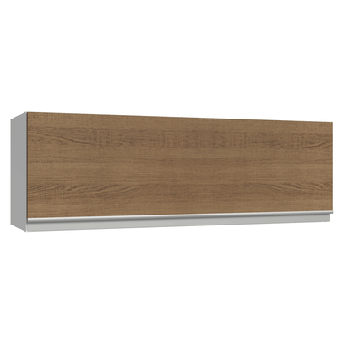 Alacena 100 cm 1 Puerta Rebatible Blanco/Marrón Glamy Madesa