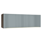Alacena 100 cm 1 Puerta Rebatible Marrón/Gris Lux Madesa