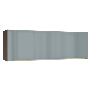Alacena 100 cm 1 Puerta Rebatible Marrón/Gris Lux Madesa