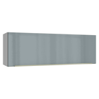 Alacena 100 cm 1 Puerta Rebatible Blanco/Gris Lux Madesa