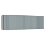Alacena 100 cm 1 Puerta Rebatible Blanco/Gris Lux Madesa