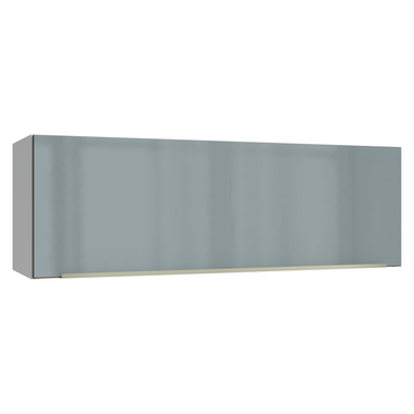 Alacena 100 cm 1 Puerta Rebatible Blanco/Gris Lux Madesa