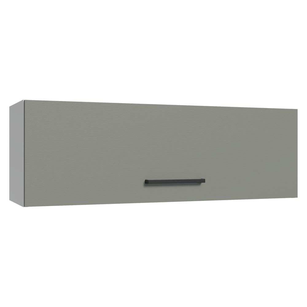 Alacena 100 cm 1 Puerta Rebatible Blanco/Gris Agata Madesa