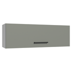 Alacena 100 cm 1 Puerta Rebatible Blanco/Gris Agata Madesa