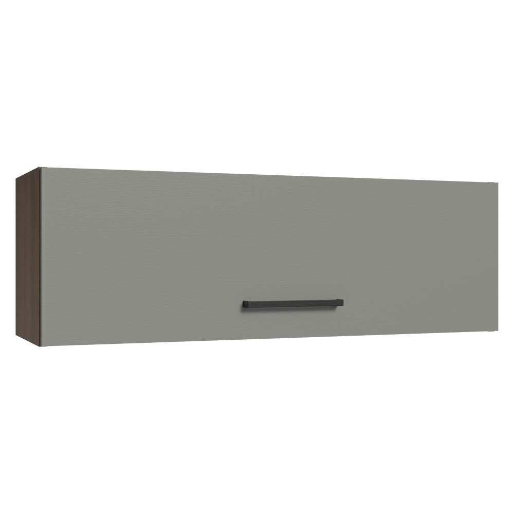 Alacena 100 cm 1 Puerta Rebatible Marrón/Gris Agata Madesa