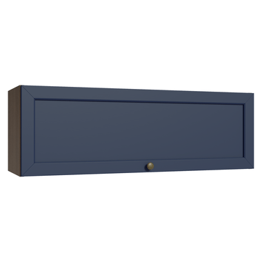 Alacena 100 cm 1 Puerta Marrón/Azul Vik Madesa